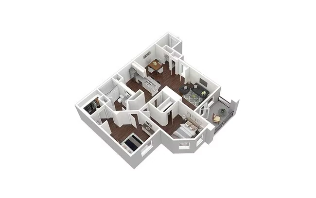 The Glendover 2204 floor plan
